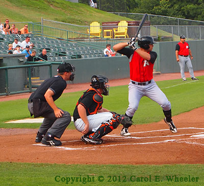 opposing batter at the plate