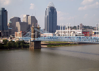 view from Covington KY