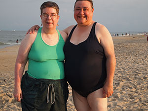 Carol and Melanie at Ocean City
