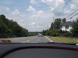 WV road from the car
