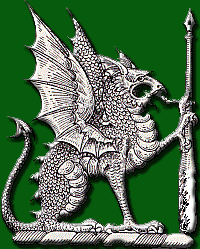 Dragon figure with pen